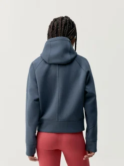 Born Living Yoga Hoodie Elsa Blue Grey>Mujer Chaquetas · Abrigos|Sudaderas
