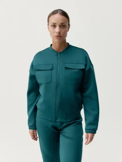 Born Living Yoga Jacket Graft Deep Green>Mujer Chaquetas · Abrigos