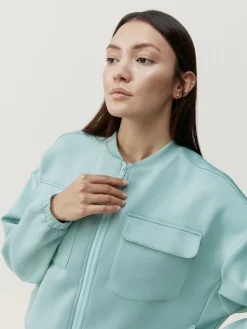 Born Living Yoga Jacket Graft Jade Grey>Mujer Chaquetas · Abrigos