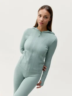 Born Living Yoga Jacket Sarvan Iceberg Green>Mujer Chaquetas · Abrigos|Sudaderas