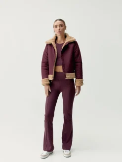 Born Living Yoga Jacket Umiko Dark Cherry/Camel><noscript><img width=