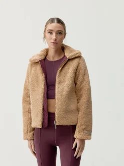 Born Living Yoga Jacket Umiko Dark Cherry/Camel><noscript><img width=