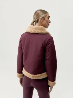 Born Living Yoga Jacket Umiko Dark Cherry/Camel><noscript><img width=