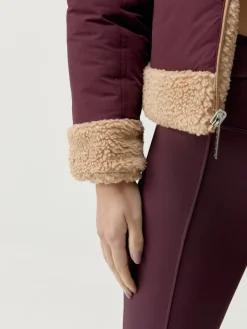 Born Living Yoga Jacket Umiko Dark Cherry/Camel><noscript><img width=