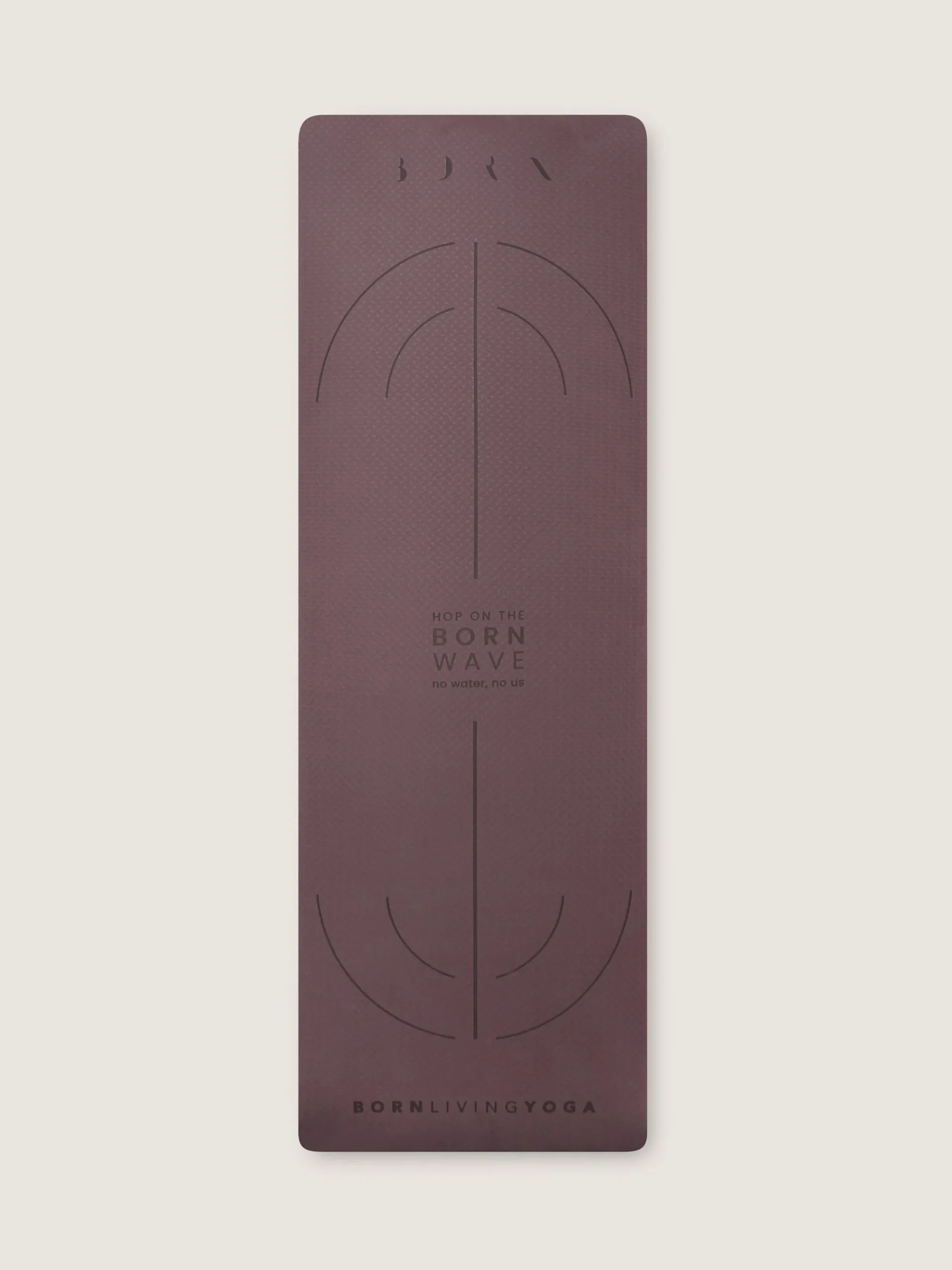 Born Living Yoga Mat Wave-6Mm Dark Cherry>Mujer Accesorios|Accesorios Para Yoga