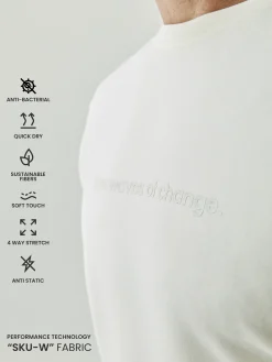 Born Living Yoga Sweatshirt Yangtse White Chalk>Hombre Sudaderas