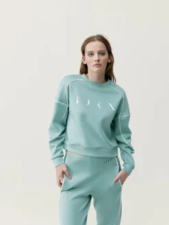 Born Living Yoga Sweatshirts Agda Jade Grey/Off White><noscript><img width=