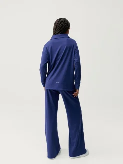Born Living Yoga Sweatshirts Lua Polo Next Blue>Mujer Sudaderas