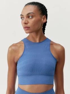 Born Living Yoga Top Alana Future Blue>Mujer Sujetadores Deportivos