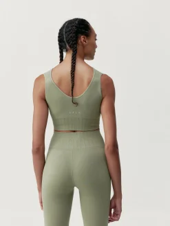 Born Living Yoga Top Annapurna Camuflaje>Mujer Sujetadores Deportivos