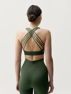 Born Living Yoga Top Apamala Dark Olive>Mujer Sujetadores Deportivos