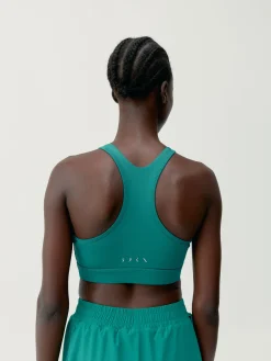 Born Living Yoga Top Bikila Biscay Green>Mujer Sujetadores Deportivos