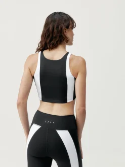 Born Living Yoga Top Bindi Black/white>Mujer Sujetadores Deportivos