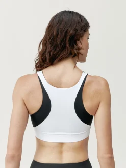 Born Living Yoga Top Darana Black/White/Beige>Mujer Sujetadores Deportivos