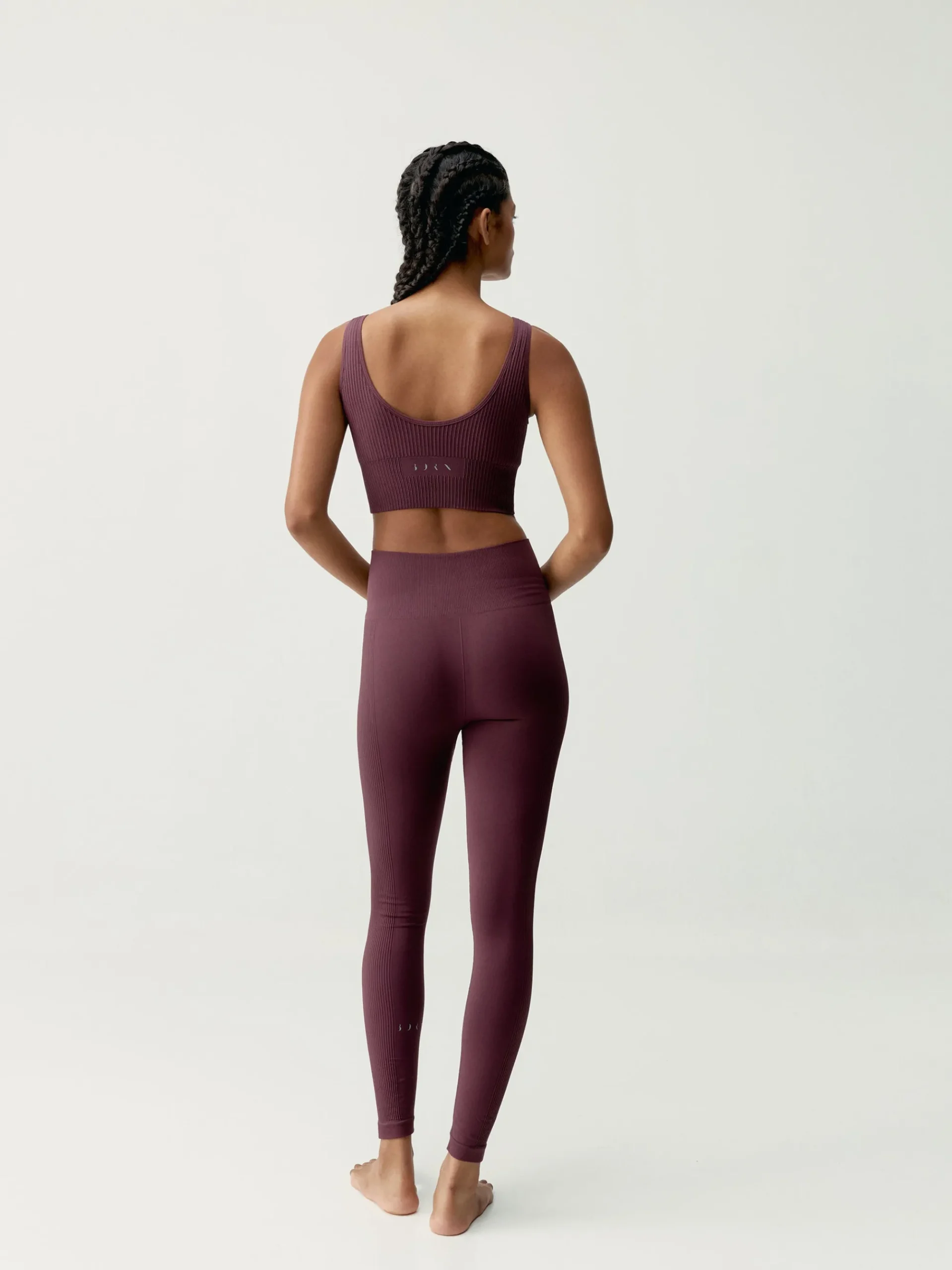 Born Living Yoga Top Flow Dark Cherry>Mujer Sujetadores Deportivos