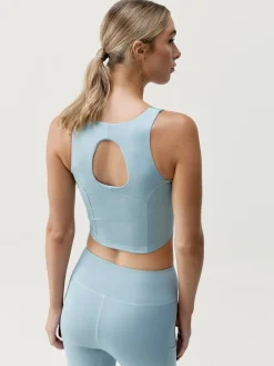 Born Living Yoga Top Godo Blue Chalk>Mujer Sujetadores Deportivos