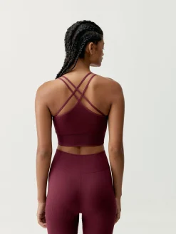 Born Living Yoga Top Keren Bordeaux>Mujer Sujetadores Deportivos