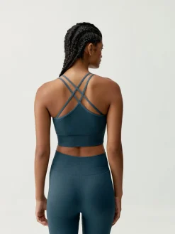 Born Living Yoga Top Keren Stormy Grey>Mujer Sujetadores Deportivos