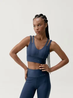 Born Living Yoga Top Maan Sailor Blue>Mujer Sujetadores Deportivos
