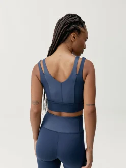 Born Living Yoga Top Maan Sailor Blue>Mujer Sujetadores Deportivos