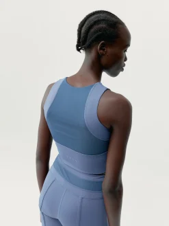Born Living Yoga Top Maeva Future Blue>Mujer Sujetadores Deportivos