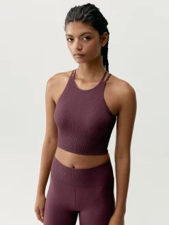 Born Living Yoga Top Naia Dark Cherry>Mujer Sujetadores Deportivos