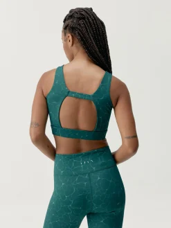 Born Living Yoga Top Organic Deep Green>Mujer Sujetadores Deportivos
