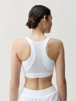 Born Living Yoga Top Padma 2.0 White/Stone>Mujer Sujetadores Deportivos