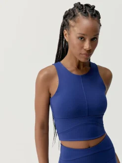 Born Living Yoga Top Saori Next Blue>Mujer Sujetadores Deportivos