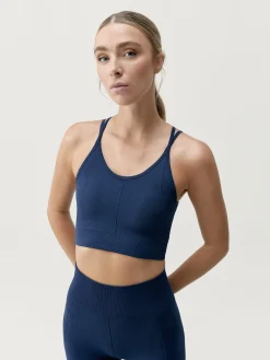 Born Living Yoga Top Sarvan Sailor Blue>Mujer Sujetadores Deportivos