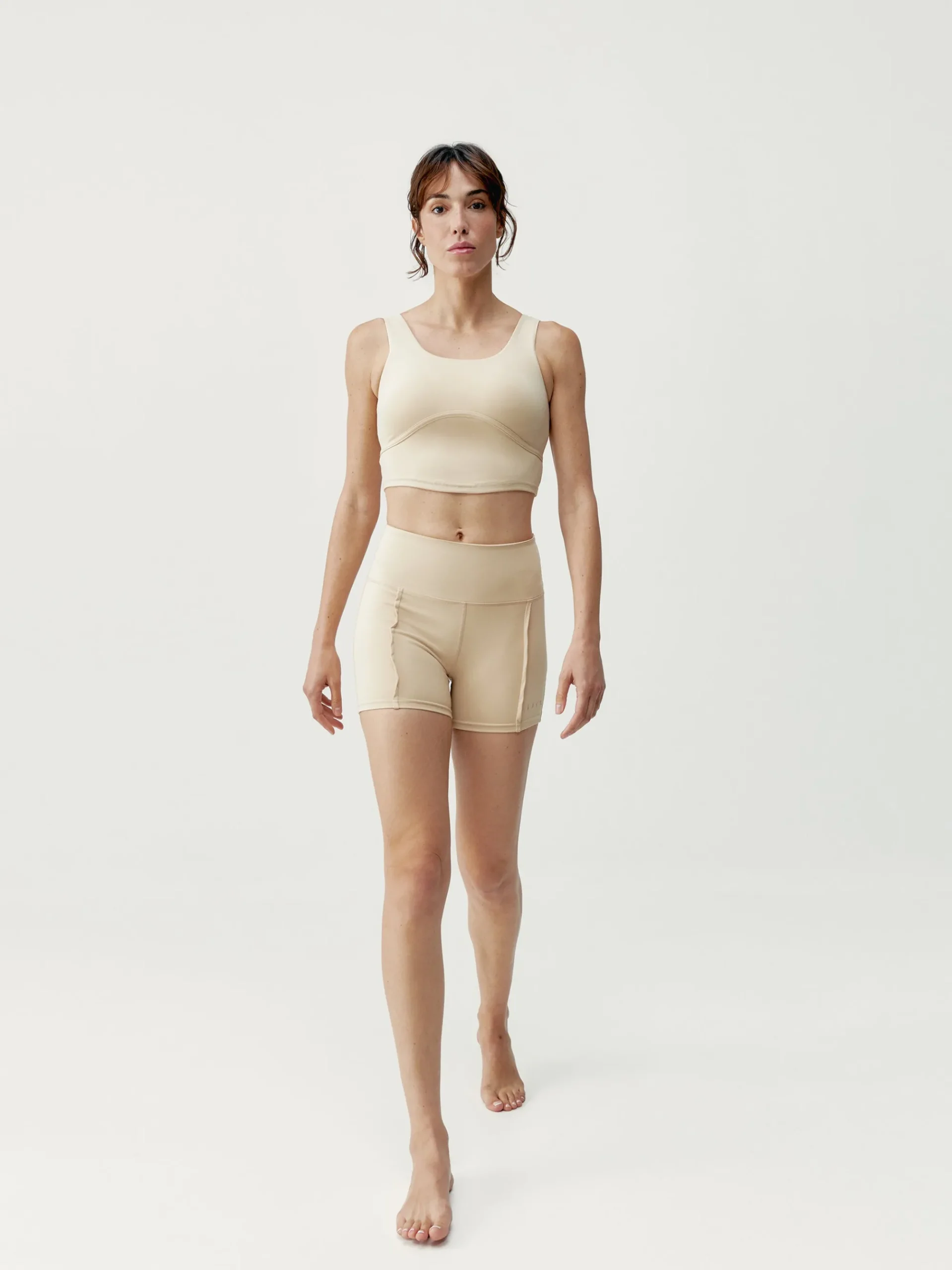 Born Living Yoga Top Sayani Beige>Mujer Sujetadores Deportivos