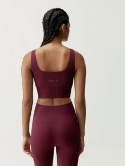 Born Living Yoga Top Yami Bordeaux>Mujer Sujetadores Deportivos