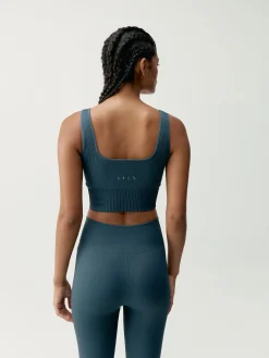 Born Living Yoga Top Yami Stormy Grey>Mujer Sujetadores Deportivos
