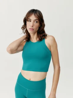 Born Living Yoga Top Zenda Biscay Green>Mujer Sujetadores Deportivos