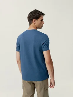 Born Living Yoga T-Shirt Melville Sea Blue>Hombre Camisetas · Polos