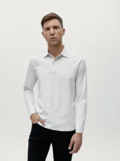 Born Living Yoga T-shirt Polo Maroni White Chalk>Hombre Camisetas · Polos