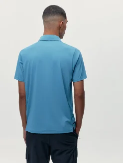 Born Living Yoga T-shirt Polo Sidney Celadon Blue>Hombre Camisetas · Polos