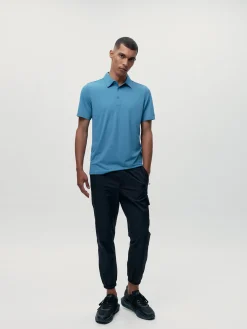 Born Living Yoga T-shirt Polo Sidney Celadon Blue><noscript><img width=