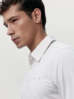 Born Living Yoga T-shirt Polo Sidney White Chalk>Hombre Camisetas · Polos
